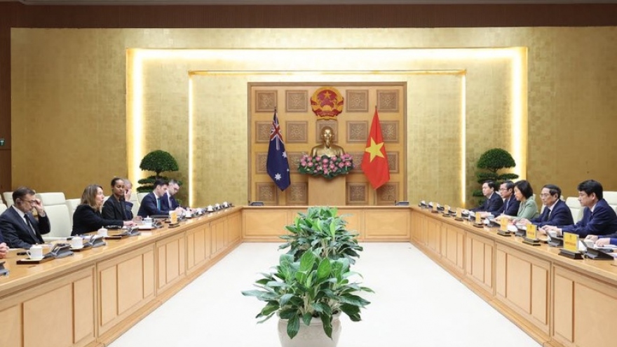 Thủ tướng tiếp Chủ tịch Thượng viện Australia sang dự Lễ tang Tổng Bí thư Nguyễn Phú Trọng