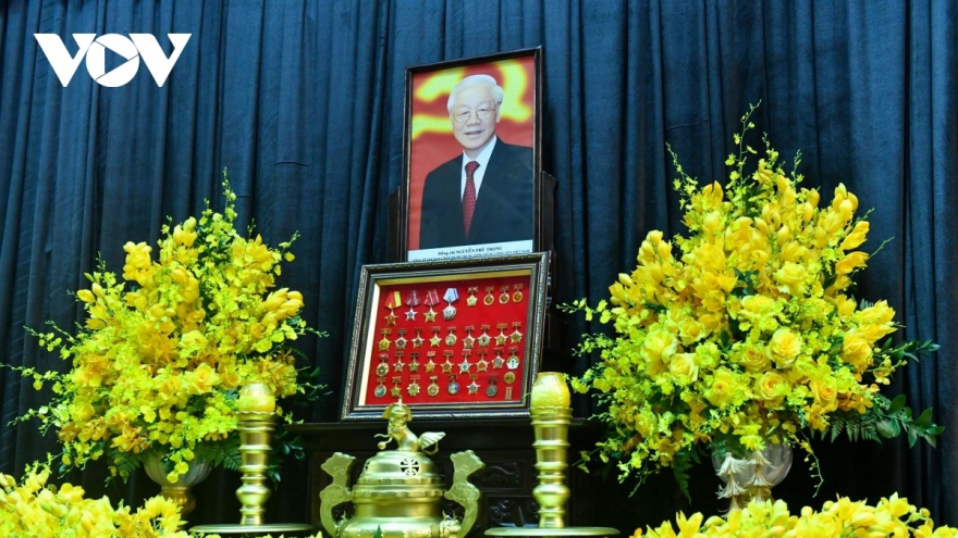 Lễ viếng Tổng Bí thư Nguyễn Phú Trọng được cử hành trang nghiêm, xúc động theo nghi thức Quốc tang