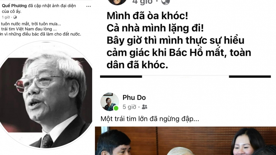 Dân mạng đồng loạt đổi ảnh avatar, bày tỏ tiếc thương Tổng Bí thư Nguyễn Phú Trọng