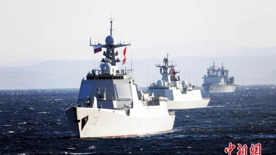 Trung Quốc và Nga tổ chức tập trận chung “Liên hợp trên biển - 2024”