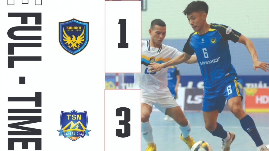 Kết quả Futsal HDBank VĐQG 2024: Sahako thua Thái Sơn Nam TP.HCM