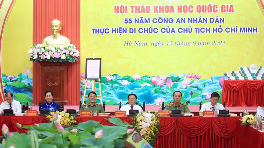 Hội thảo "55 năm Công an nhân dân thực hiện Di chúc của Chủ tịch Hồ Chí Minh"