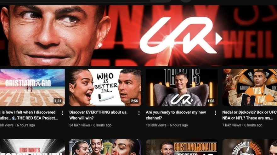 Cristiano Ronaldo kiếm gần 300.000 USD chỉ sau nửa ngày lên YouTube?