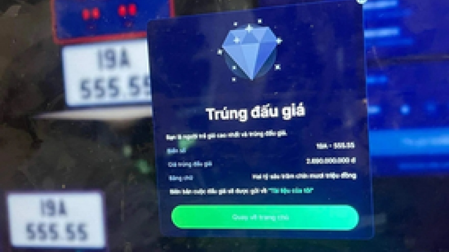 Thu ngân sách hơn 2.700 tỷ từ đấu giá biển số xe