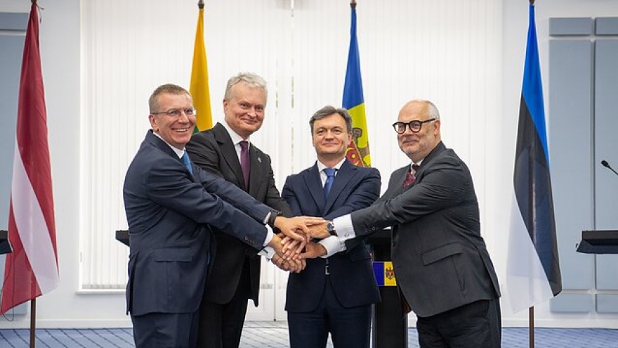 Các nhà lãnh đạo Baltic ký tuyên bố ủng hộ Moldova gia nhập EU