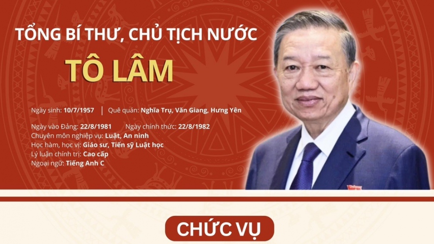 Quá trình công tác của Tổng Bí thư, Chủ tịch nước Tô Lâm