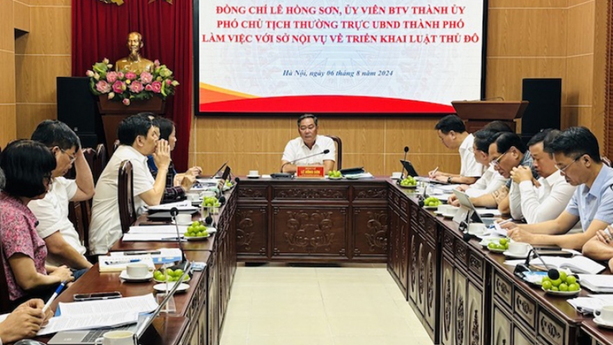 Sở Nội vụ Hà Nội thành lập 3 Tổ biên tập xây dựng văn bản thi hành Luật Thủ đô