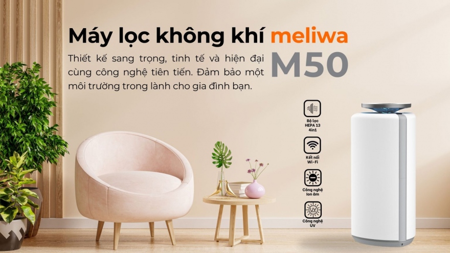 Máy lọc không khí cao cấp meliwa M50: Đỉnh cao công nghệ thanh lọc khí
