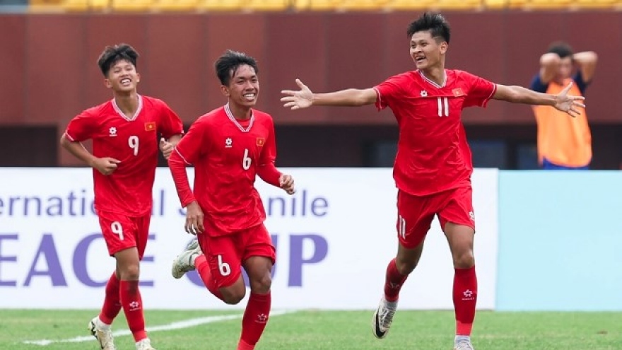 Vietnam’s U16s beat Japan at 2024 Peace Cup