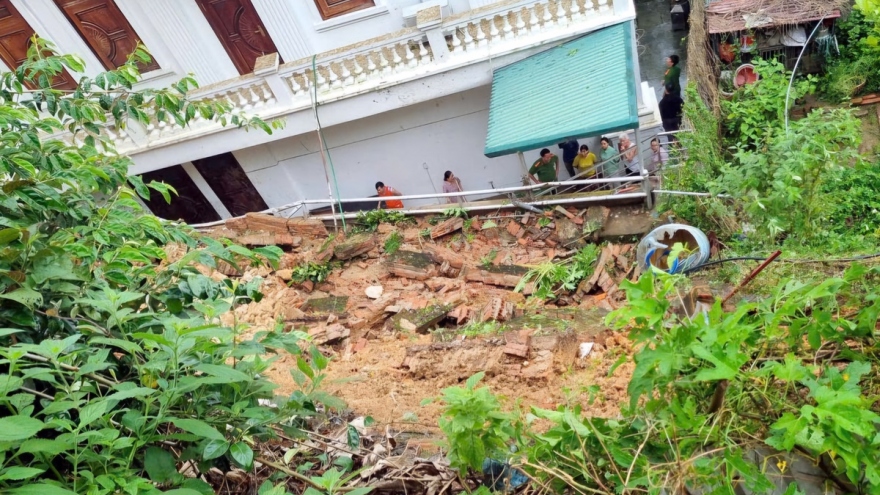 Sạt lở nhiều nơi tại TP.Điện Biên Phủ và huyện Điện Biên