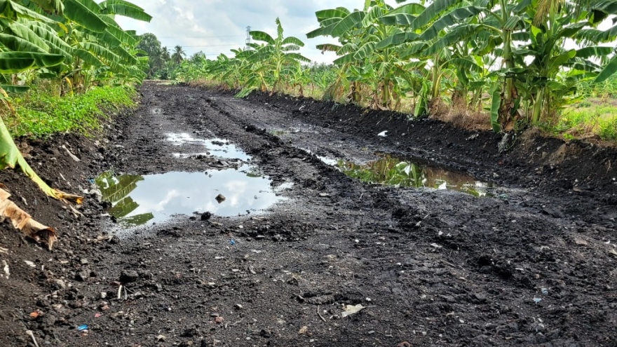 Tiền Giang cấm mua bán, sử dụng đất thải “lạ” sau phản ánh của VOV