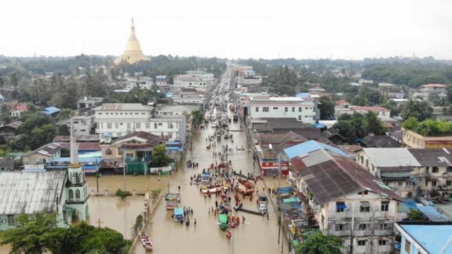 Lũ lụt và lở đất do bão Yagi khiến 120 người tại Myanmar thiệt mạng