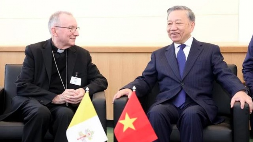 Top Vietnamese leader meets with Vatican Secretary of State in New York