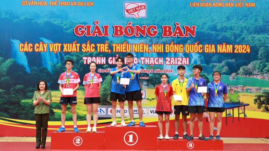 CAND - T&T áp đảo ở giải bóng bàn trẻ quốc gia 2024