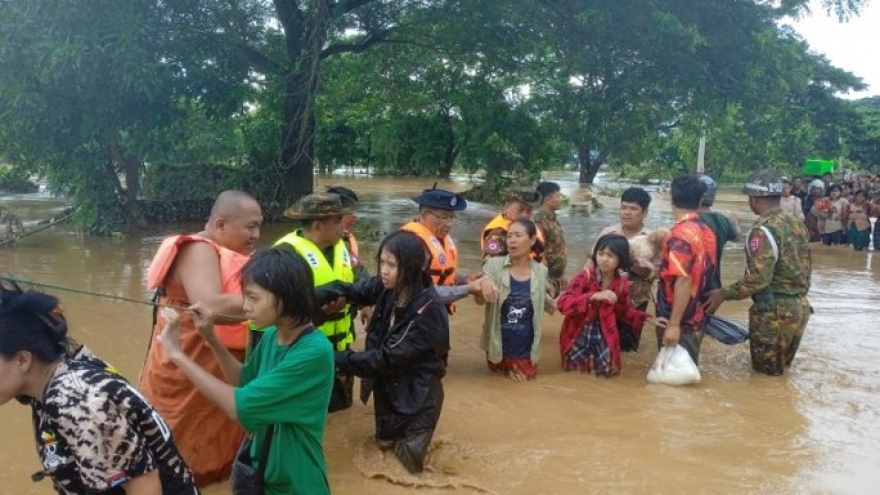 Myanmar kêu gọi quốc tế hỗ trợ ứng phó với lũ lụt nghiêm trọng