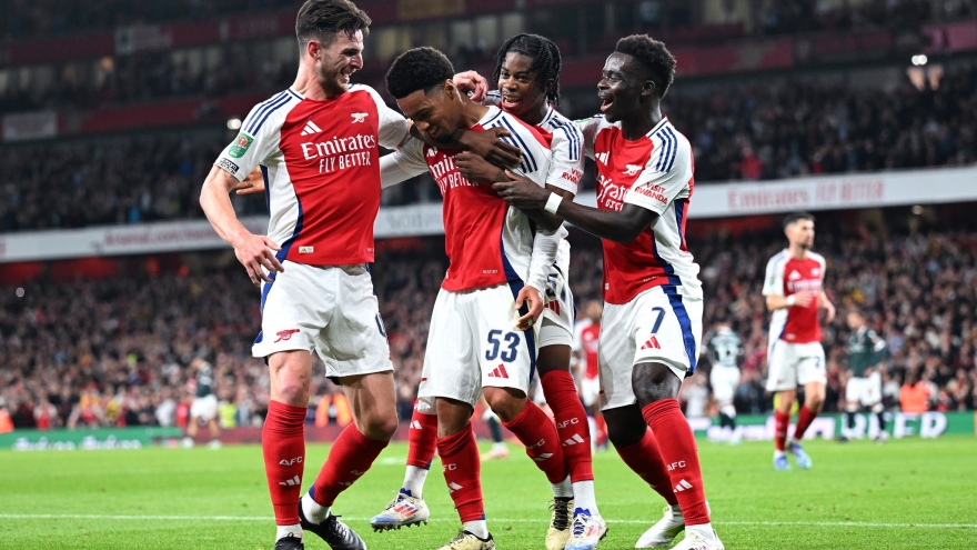 Kết quả bóng đá hôm nay 26/9: Arsenal và Liverpool thắng đậm