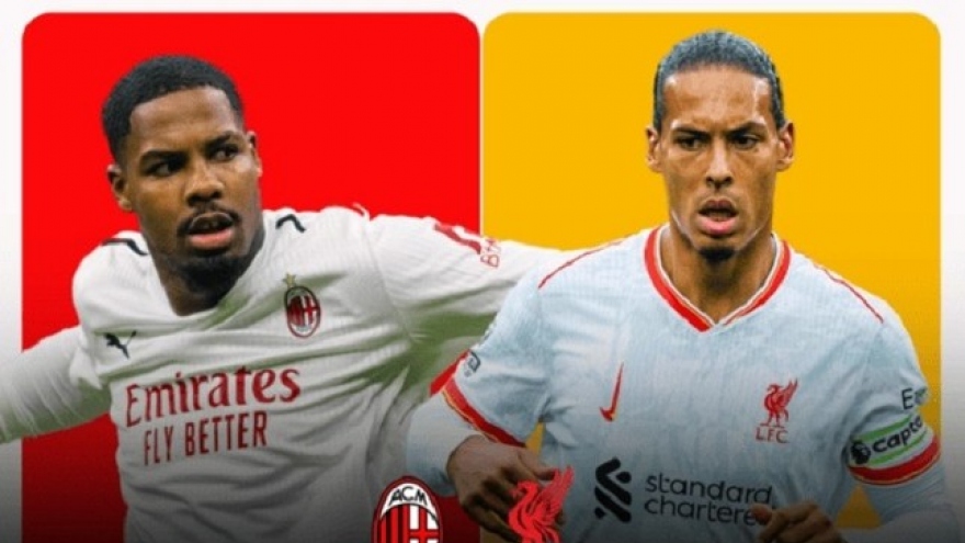 Trực tiếp AC Milan vs Liverpool: Khởi tranh Cúp C1 châu Âu 2024/2025