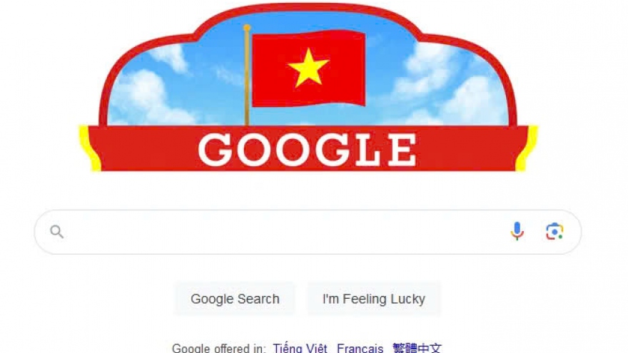 Google thay giao diện chào mừng Quốc khánh Việt Nam