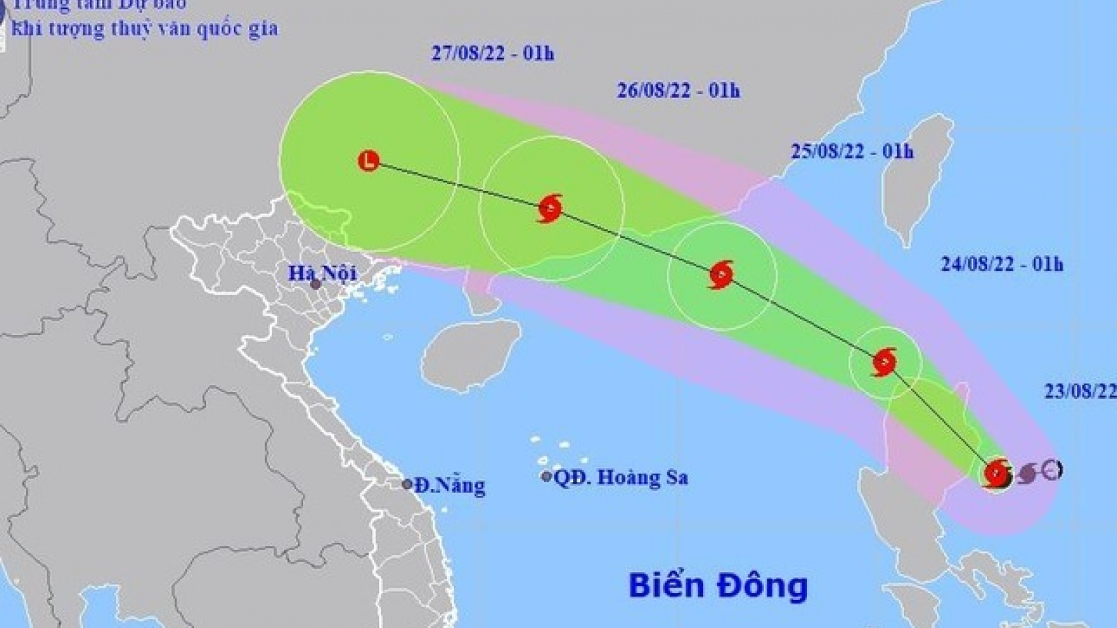 Storm Yagi appears in East Sea