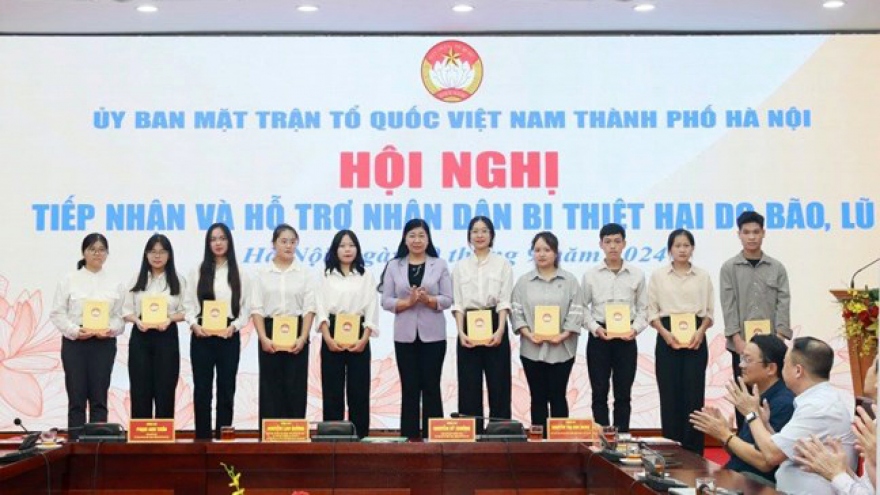 Hà Nội: Tiếp nhận hơn 177 tỷ đồng hộ trợ đồng bào vùng bão lụt