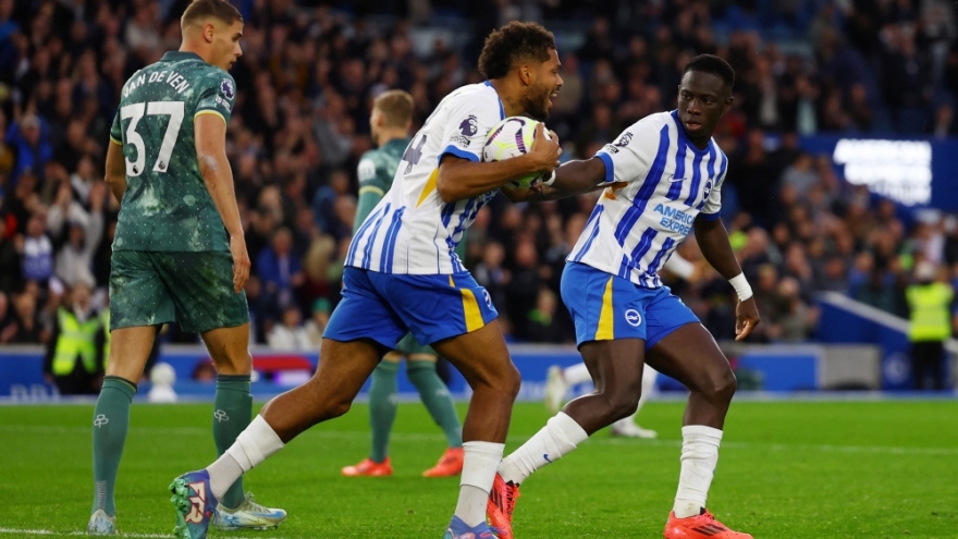 Kết quả vòng 7 Ngoại hạng Anh: Brighton ngược dòng khó tin trước Tottenham