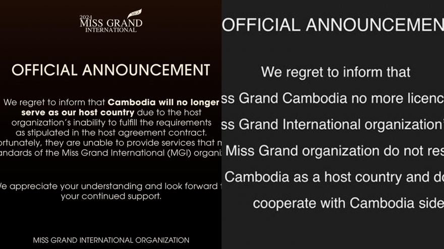 Campuchia bị tước quyền đăng cai Miss Grand International 2024