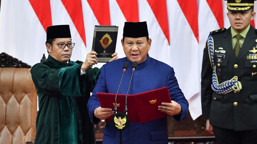 Tân Tổng thống Indonesia Prabowo nhậm chức