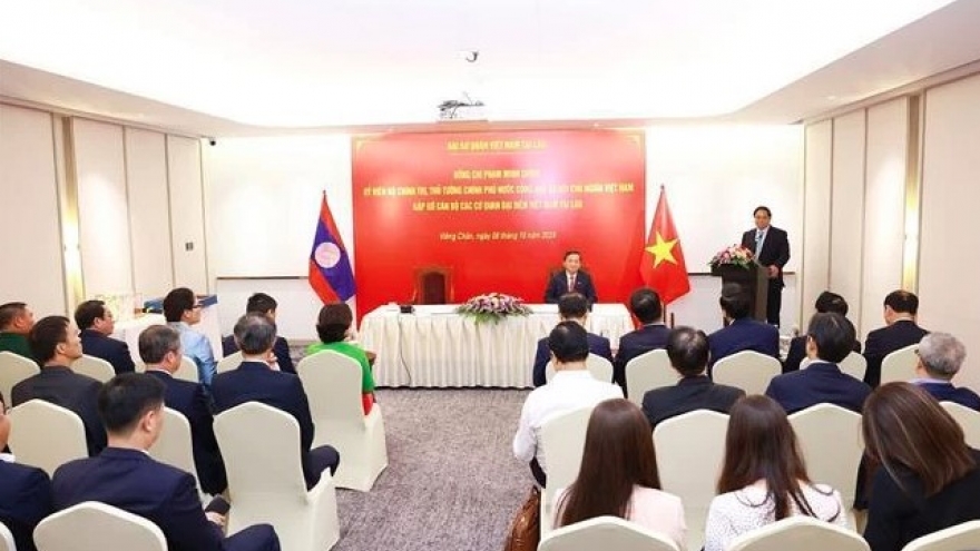 PM works with Vietnamese representative agencies in Laos