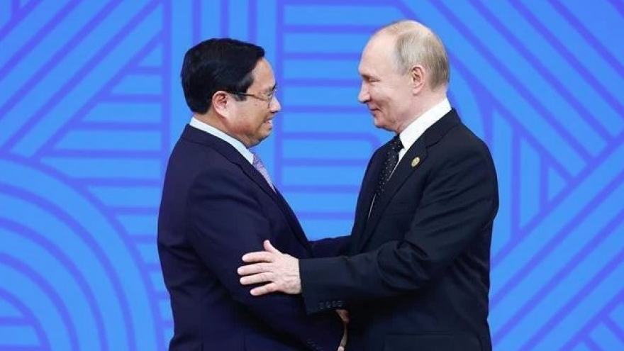 PM Pham Minh Chinh attends Russian President’s welcome ceremony, reception