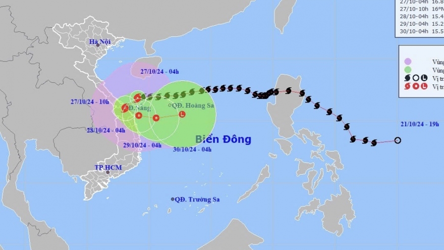 Bão số 6 giật cấp 12, cách Đà Nẵng hơn 100km và diễn biến phức tạp