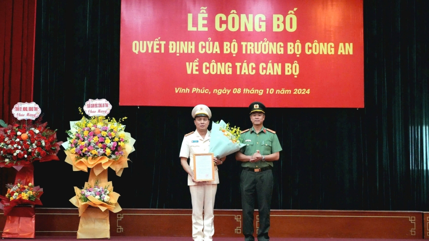 Đại tá Lê Văn Tuân làm Phó Giám đốc Công an tỉnh Vĩnh Phúc