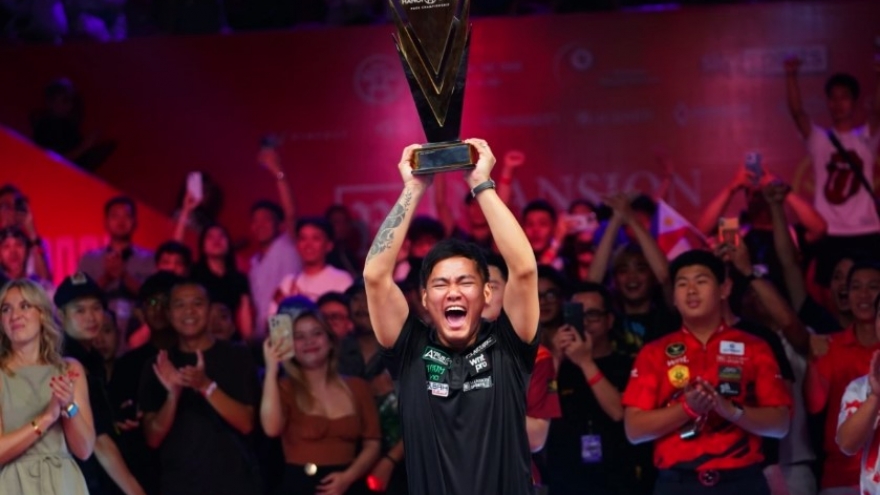 Filippo billiards player wins Hanoi Open Pool 2024