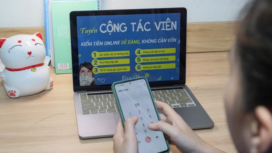 Một phụ nữ ở Hà Nội bị lừa gần 600 triệu đồng khi làm "cộng tác viên online"