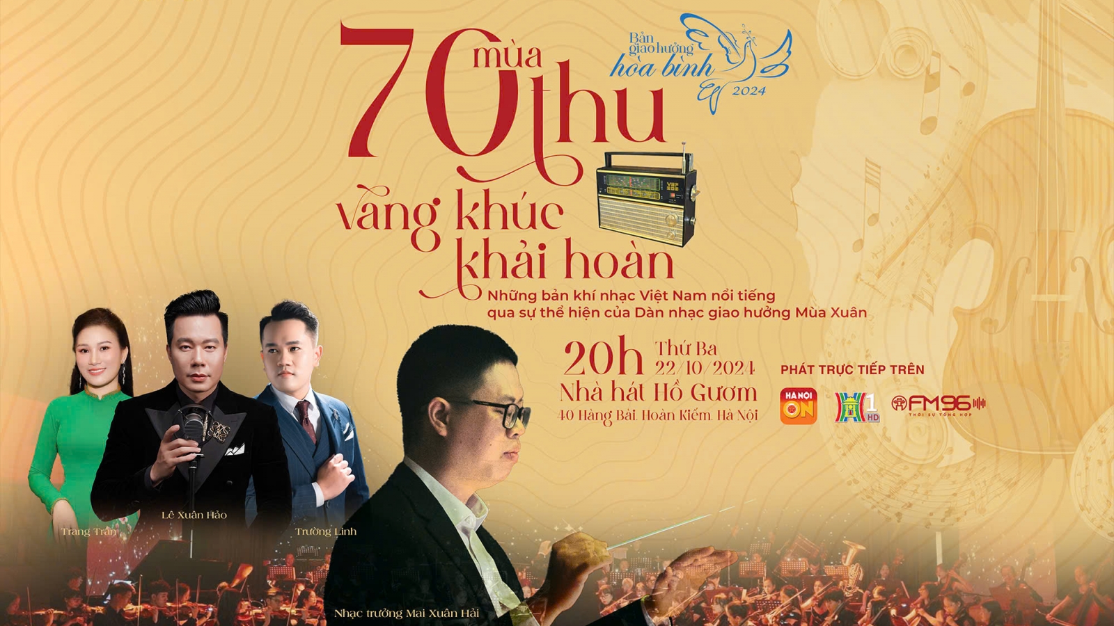 “Bản giao hưởng hòa bình” 2024 sẽ làm sống dậy những ký ức về Hà Nội