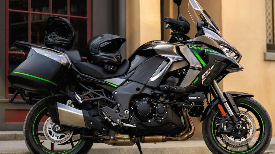 Lộ diện xe mô tô địa hình phiêu lưu Kawasaki Versys 1100 2025