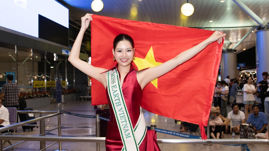 Người đẹp Cao Ngọc Bích lên đường dự thi Miss Earth 2024 tại Philippines