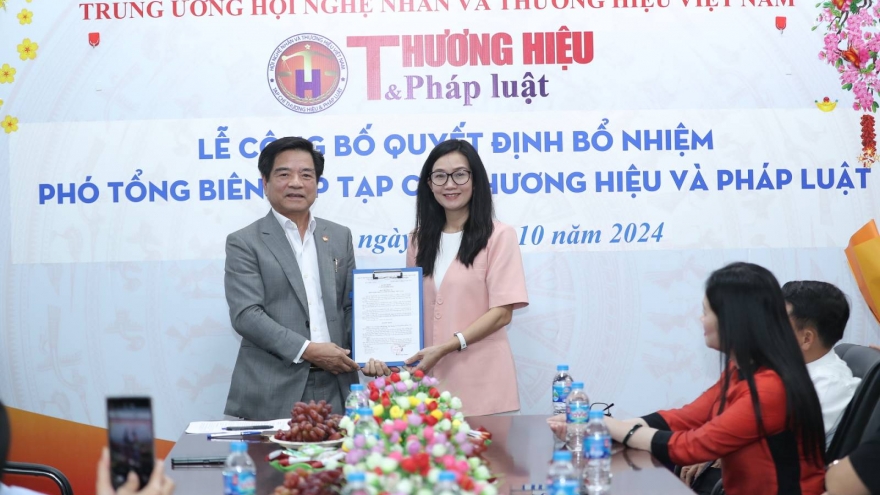 Bổ nhiệm Phó Tổng Biên tập Tạp chí điện tử Thương hiệu và Pháp luật