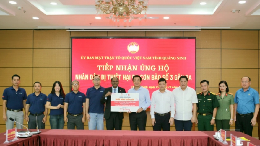 Singaporean firm supports Quang Ninh to overcome Yagi consequences