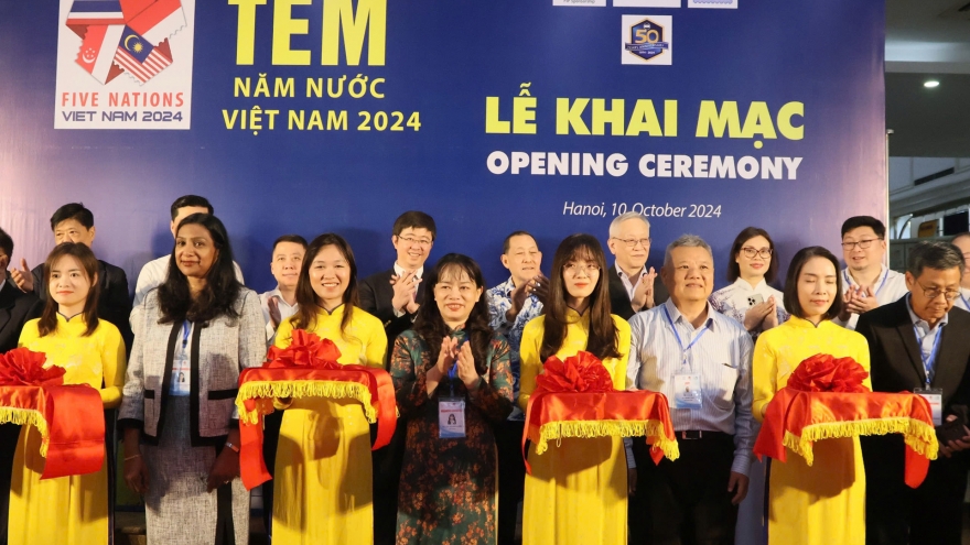 Five Nations Stamp Exhibition kicks off in Hanoi