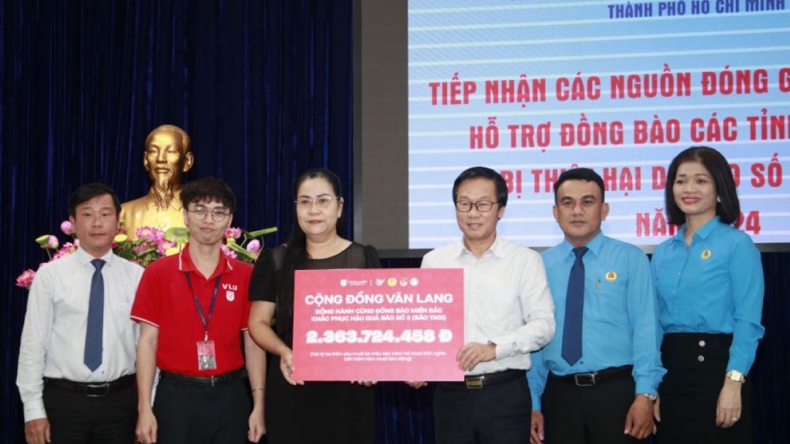 TP.HCM tiếp nhận hơn 303 tỷ đồng ủng hộ đồng bào miền Bắc