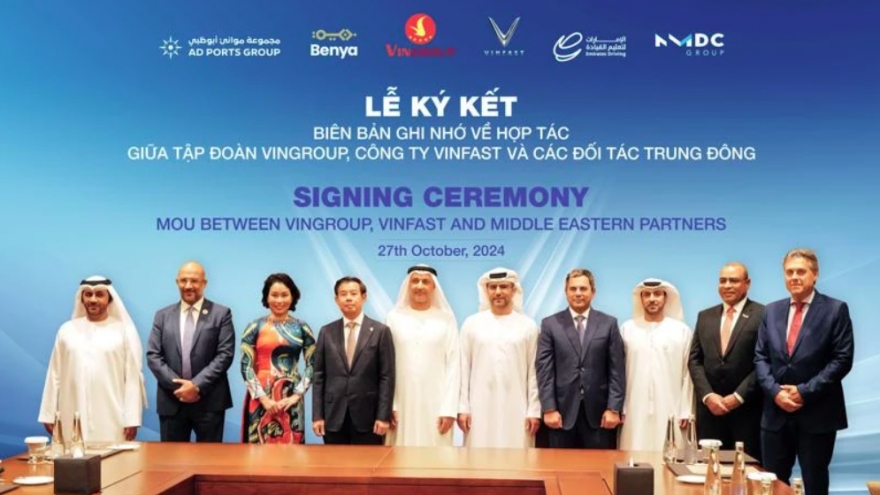 Vingroup, VinFast sign MoU with top firms in Middle East