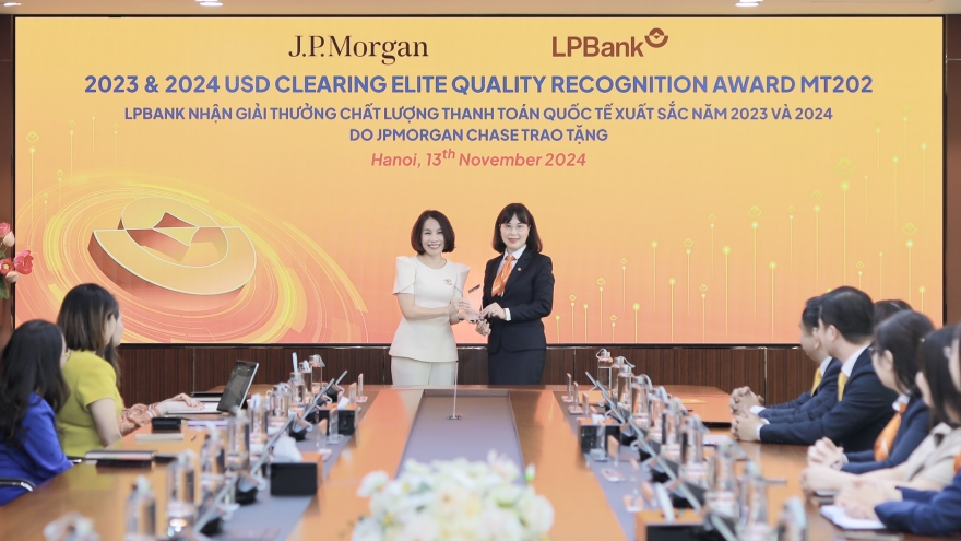 LPBank dẫn đầu trong thanh toán quốc tế với giải thưởng từ JPMorgan Chase