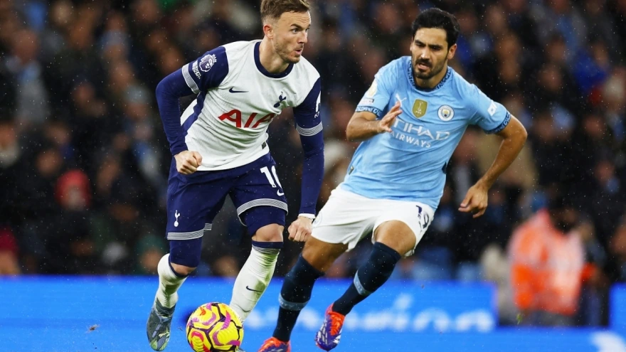 Trực tiếp Man City 0 - 3 Tottenham: Chủ nhà vỡ trận