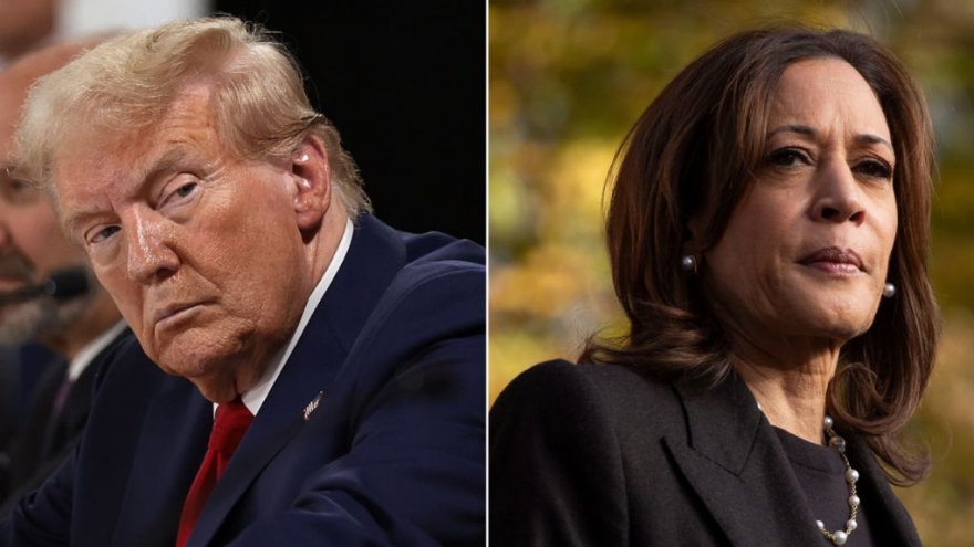 Cuộc đấu kịch tính giữa ông Trump và bà Harris ở chặng đua nước rút