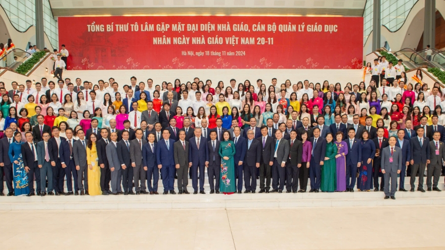 Toàn văn phát biểu của Tổng Bí thư Tô Lâm tại buổi gặp mặt đại diện các nhà giáo