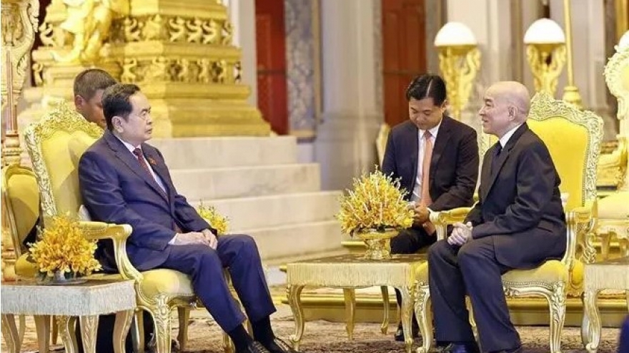 Top Vietnamese legislator pays courtesy visit to Cambodian King