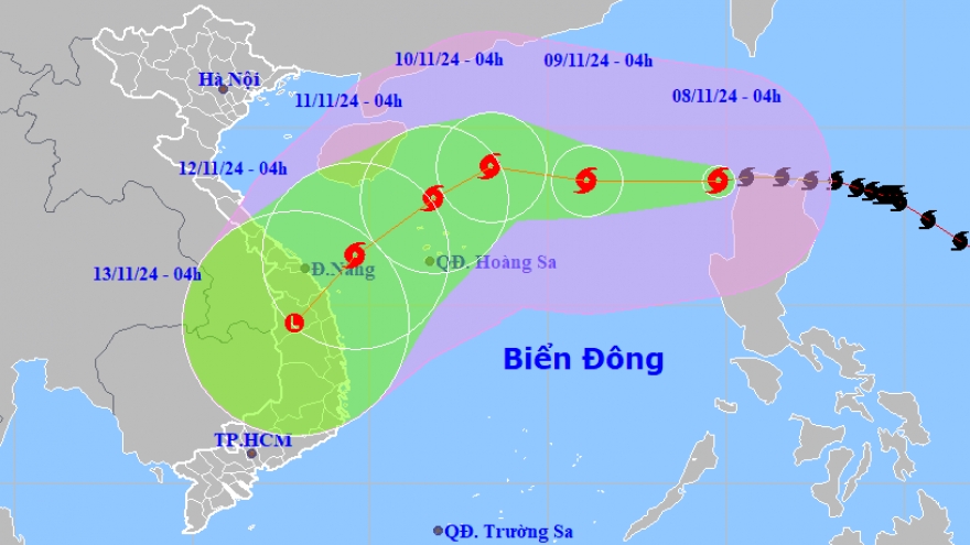 Bão số 7 vẫn duy trì gió giật cấp 17 và diễn biến khó lường