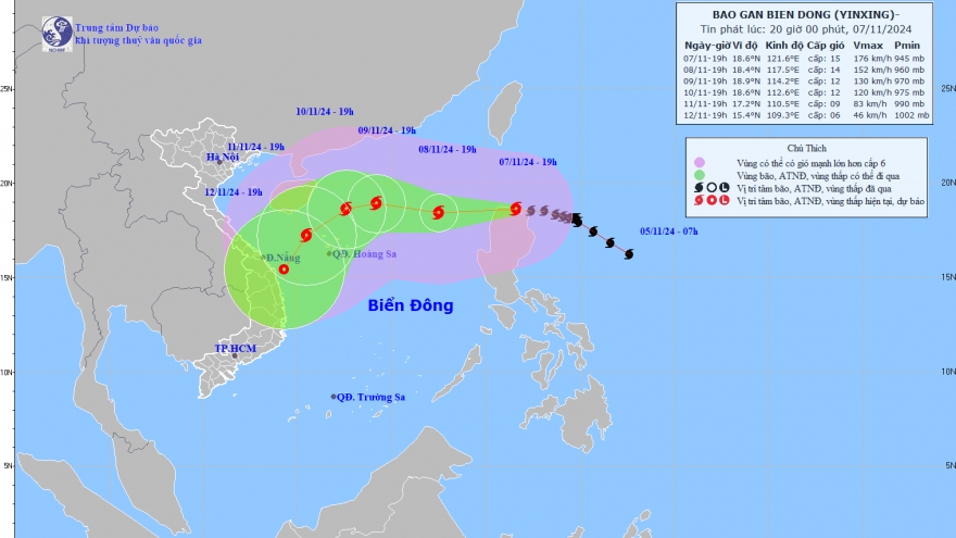 Thủ tướng yêu cầu chủ động ứng phó với bão Yinxing