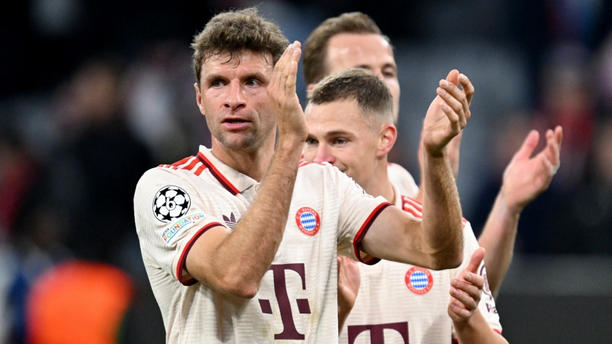 Kết quả cúp C1 châu Âu mới nhất: Bayern Munich thắng tối thiểu, PSG lâm nguy