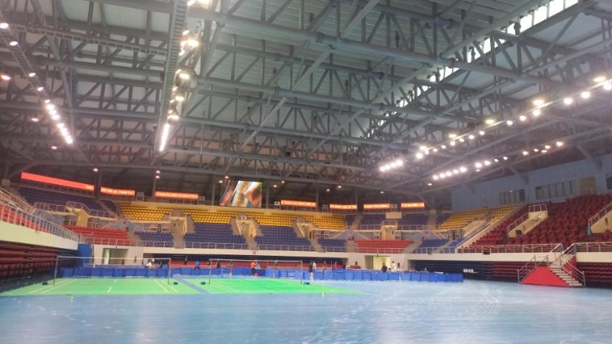 Gấp rút sửa nhà thi đấu 5.000 chỗ cho Giải Taekwondo Cảnh sát Châu Á mở rộng